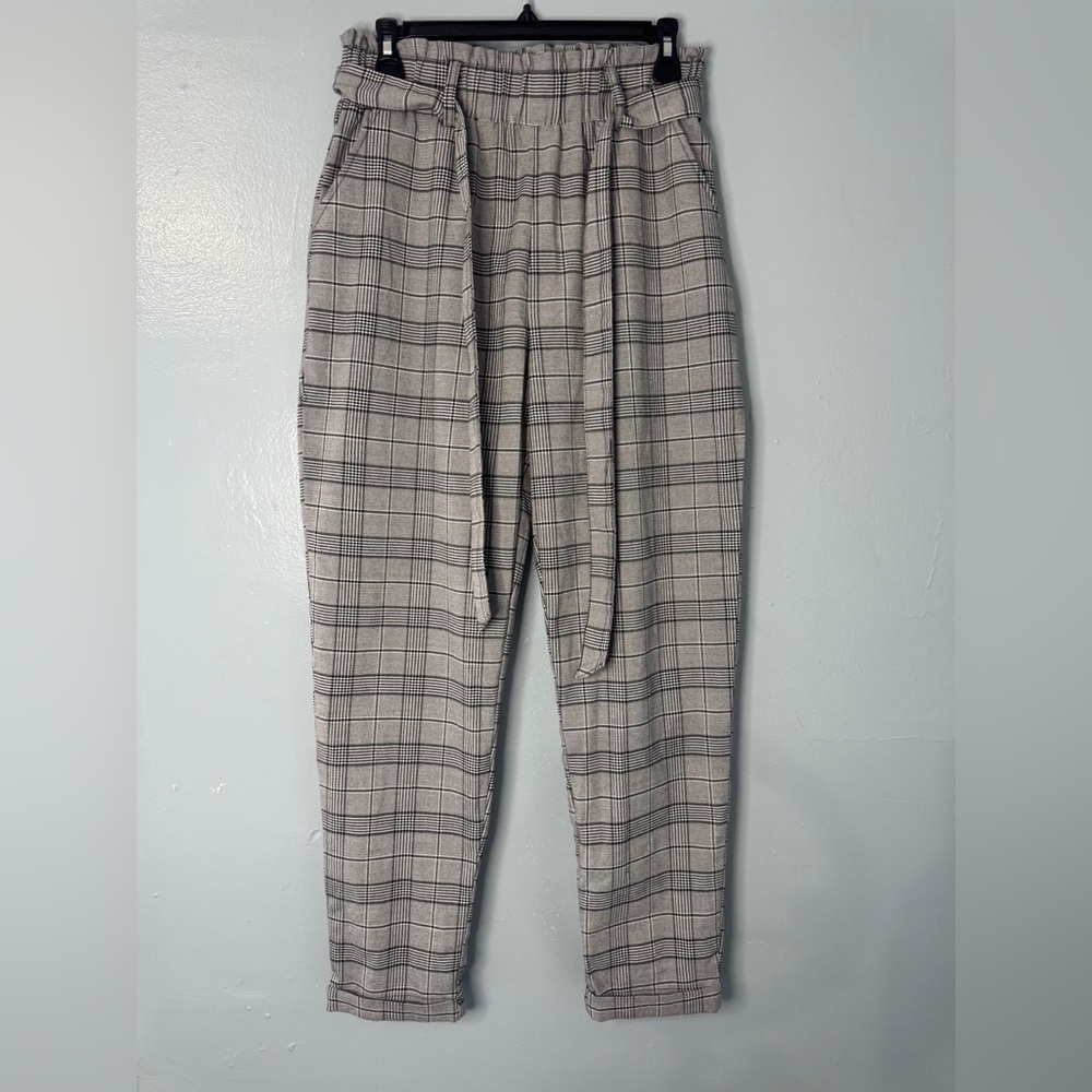 SO Women's Gray Checkered Pants